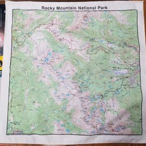 RMNP Topo Map Bandana